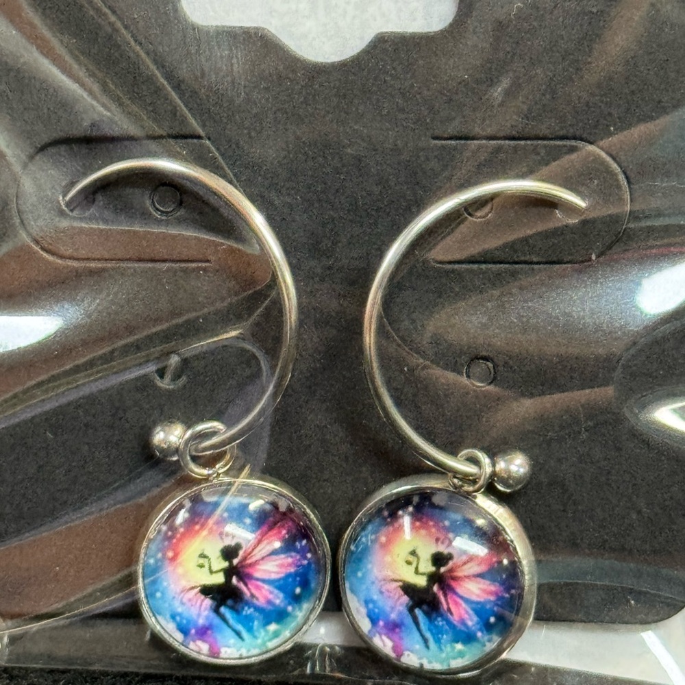 Colorful Fairy Hoop Earrings